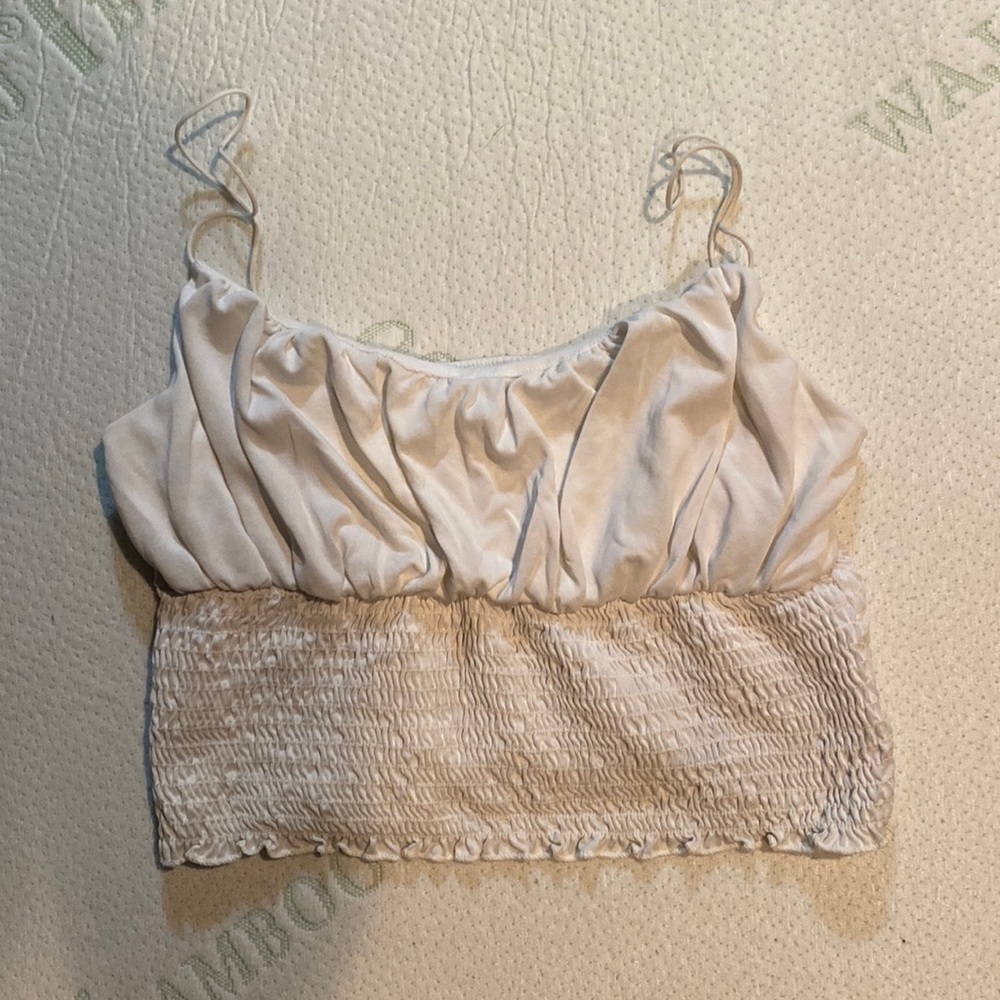 Urban Outfitters white cropped tank